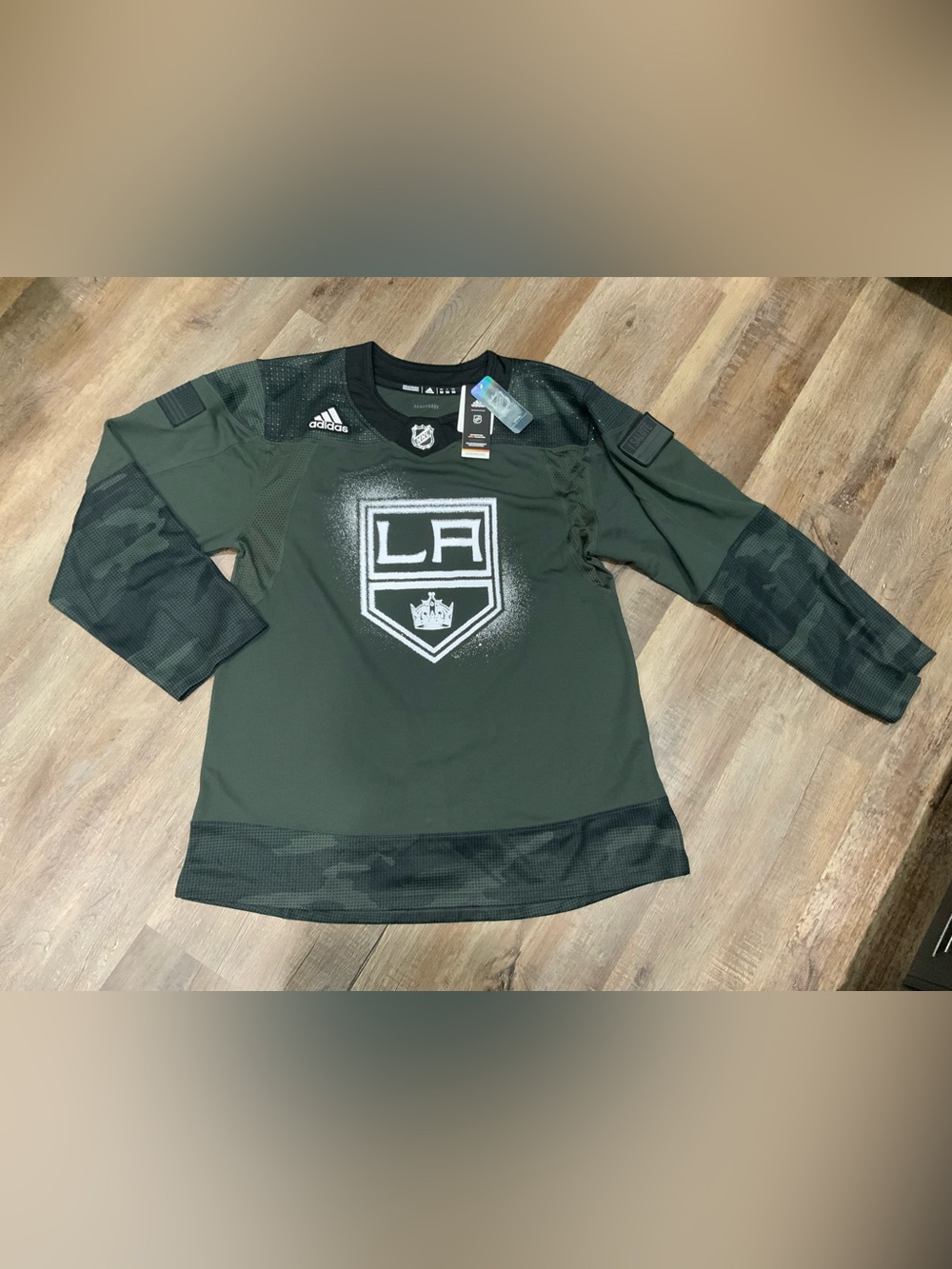 ADIDAS LA Kings Authentic Military Hockey Jersey Salute To Service Camo Men - 50
